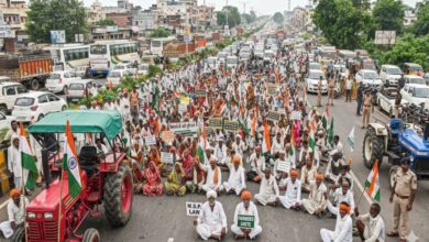 Farmers stage road blockade over six-point demands; NH-30 barricaded with tractors.