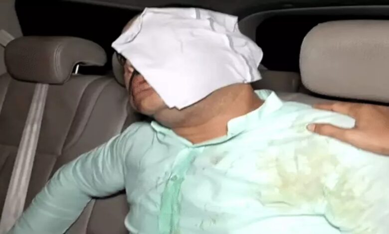 TMC MLA Bibhas Sardar attacked, car windows smashed; BJP accused.