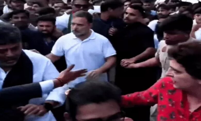 BJP alleges Rahul Gandhi pushed a female journalist.