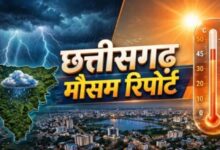 Monsoon withdraws from Chhattisgarh; alert issued for lightning and strong winds over the next 5 days.