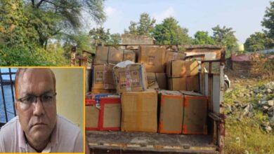 Firecrackers worth ₹8.56 lakh seized in residential area; 52-year-old trader arrested.