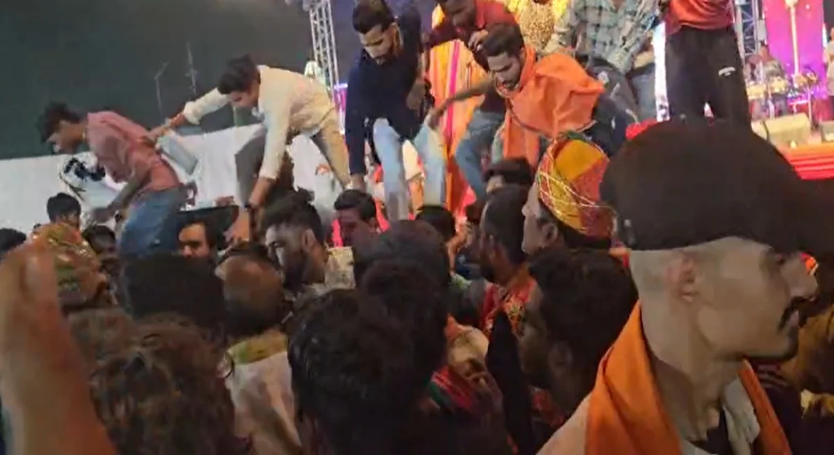 Commotion during Garba night; scuffle breaks out between Bajrang Dal members and organizers