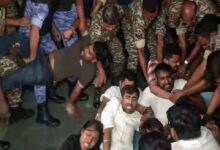 NSUI created ruckus in Delhi at midnight, Vinod Jakhar and several other activists were detained.
