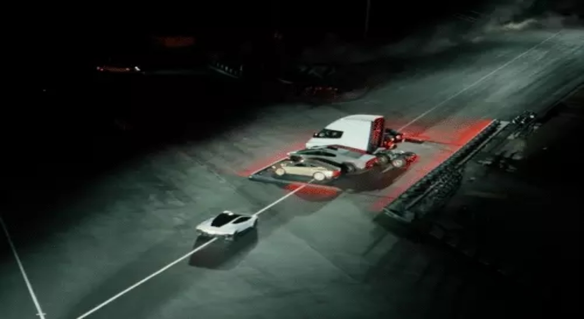 Tesla unveiled a flying Roadster car