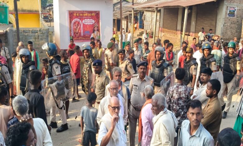 Husband shot dead while sleeping in a tea shop; two bullets fired into the eyes of his fleeing wife.