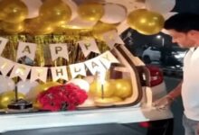 In Raipur, a Naib Tehsildar cut a cake in the middle of the road and set off fireworks; a reel of the incident has gone viral.