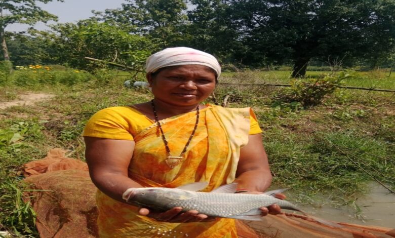 Women to boost earnings through 'Aajeevika Dabris' (livelihood ponds); an estimated profit of 50,000 rupees expected in 6 months.