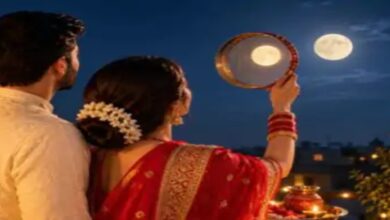 The Karwa Chauth moon will be visible in Raipur at 8:18 PM.