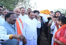 MLA Domanlal Korsewada laid to rest with state honors; CM Sai served as a pallbearer.